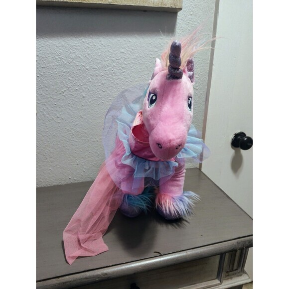 Build A Bear Purple Unicorn Beary Fairy Friends Stuffed Animal 19” Sparkle - Picture 3 of 9